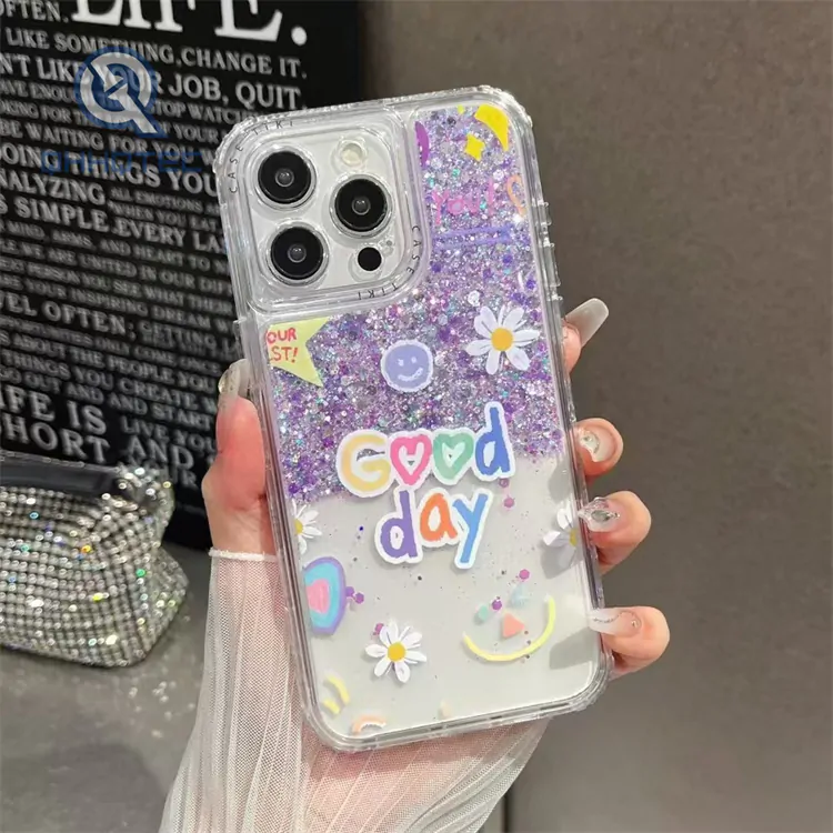 hint colorful patterns with decoration girl phone case (复制)
