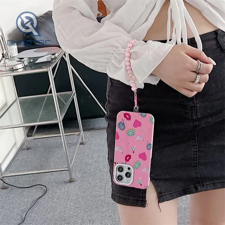 3 in 1 paining case with butterfly bracelet