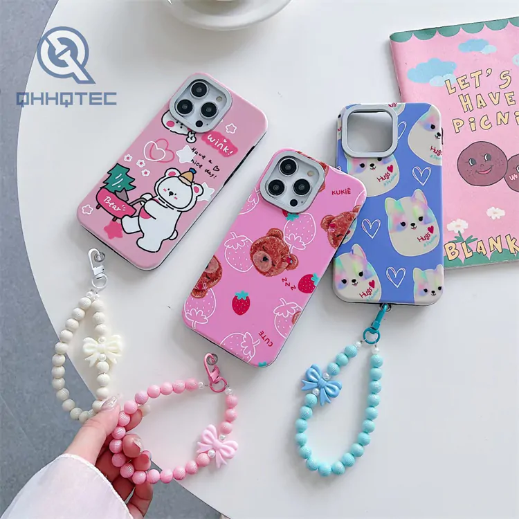3 in 1 painting case with bow bracelet