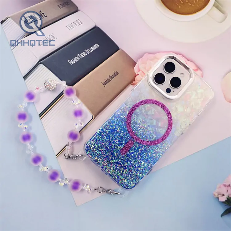dripping diamonds case with pearl pendants (复制)