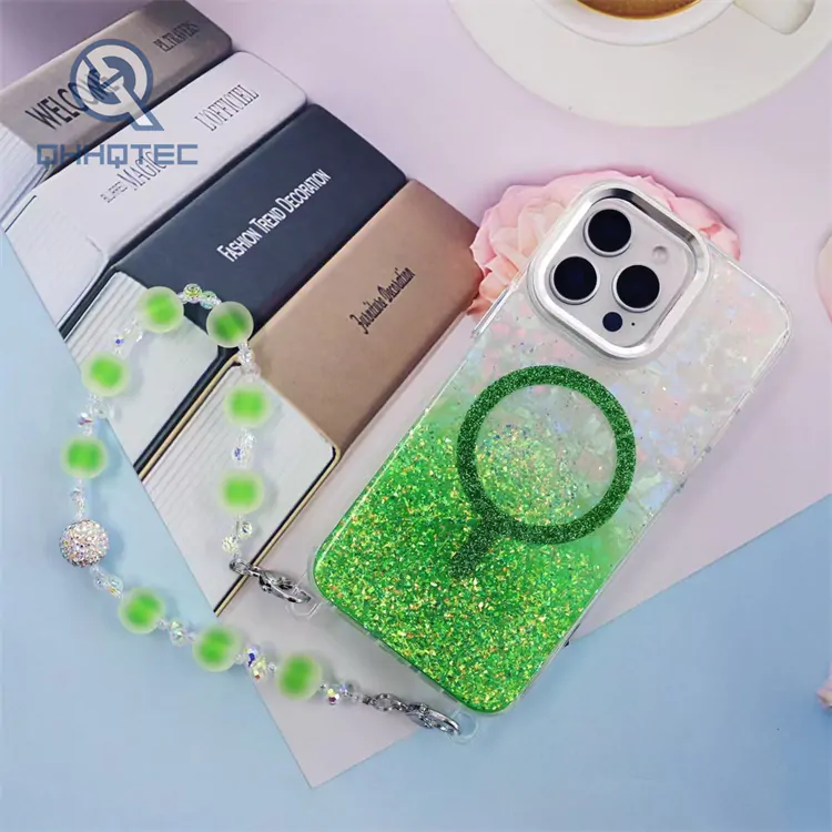 dripping diamonds case with pearl pendants (复制)