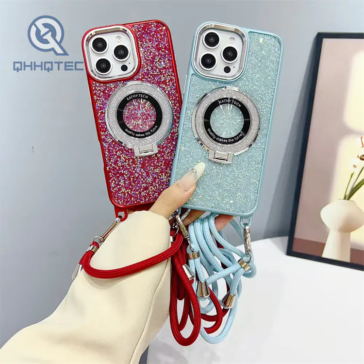 crystal diamond case with stand