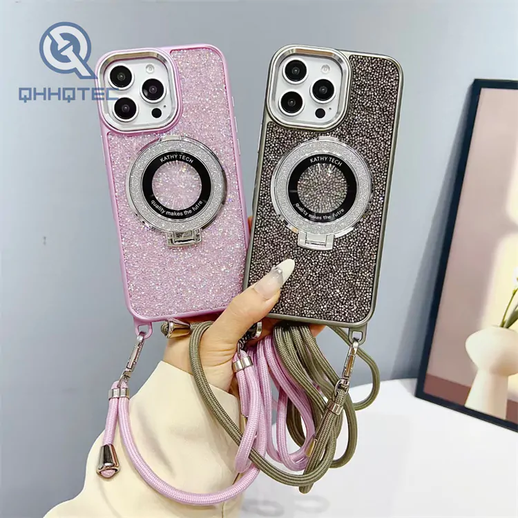 crystal diamond case with stand