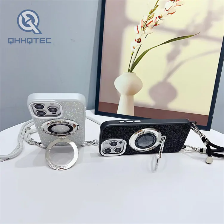 crystal diamond case with stand