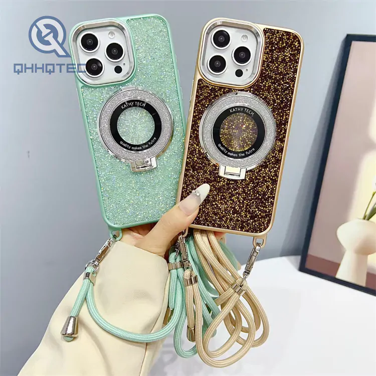 crystal diamond case with stand
