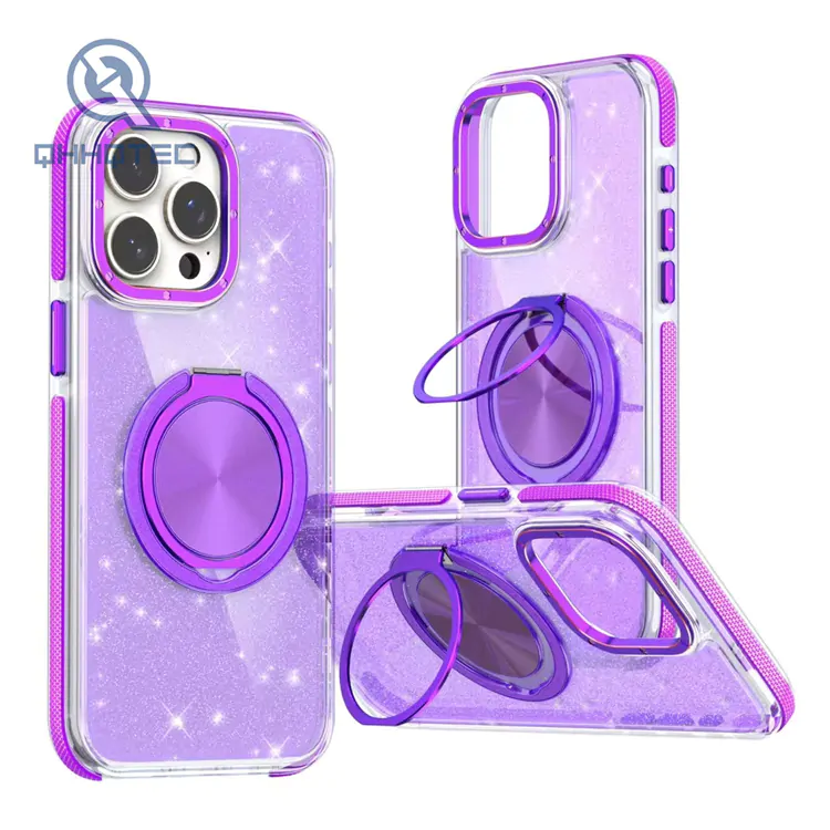 gradient colors 3 in 1 glitter dripping case (复制)