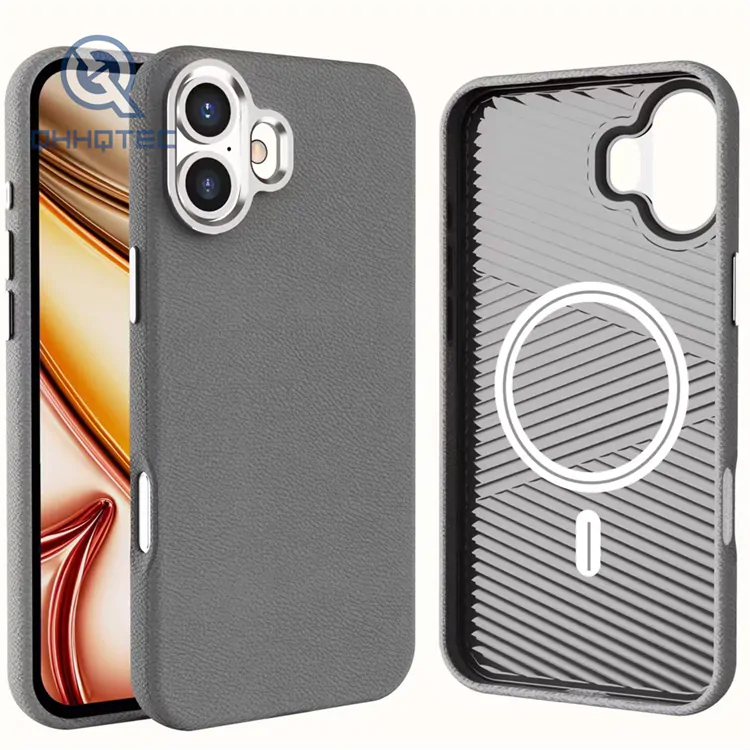 supreme leather business magnetic case
