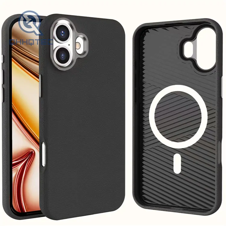 supreme leather business magnetic case