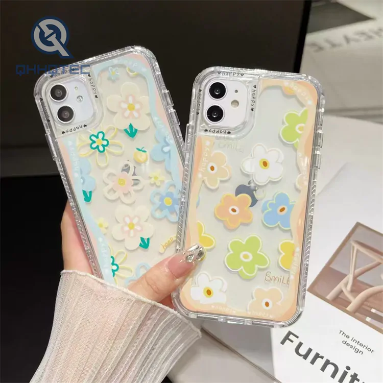 macaron color flowers 3 in 1 girl case