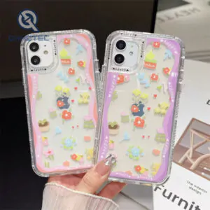 macaron color flowers 3 in 1 girl case