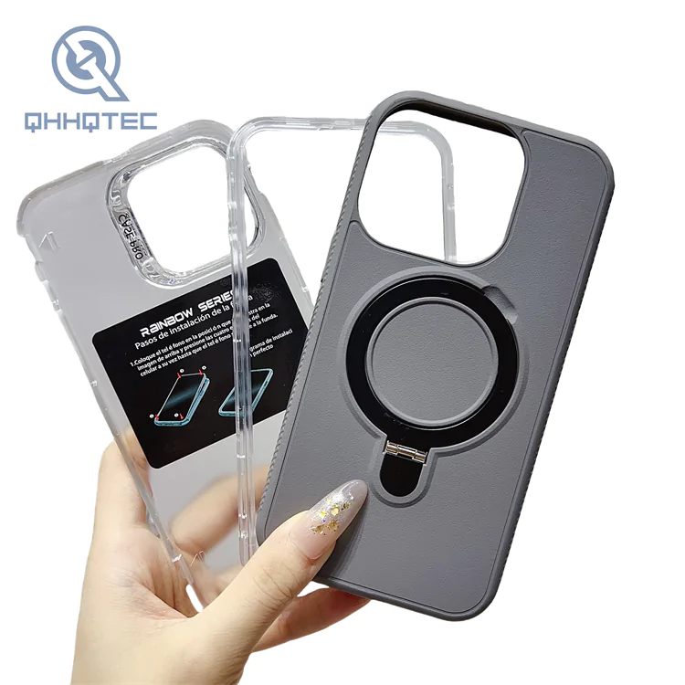 3 in 1 colorful bright case with round bracket