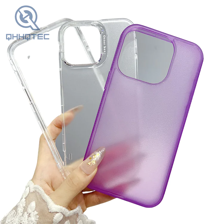 jelly color transparent 3 in 1 phone case