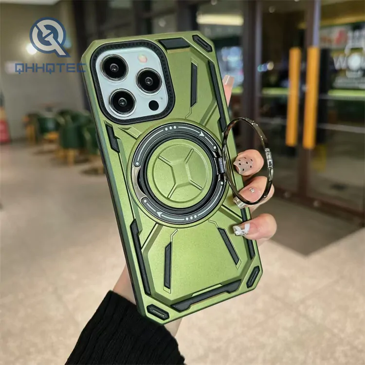 second generation golden armor anti fall magnetic mobile phone case iphone 16 pro max