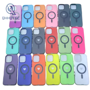 colors 2 in 1 magsafe heart case