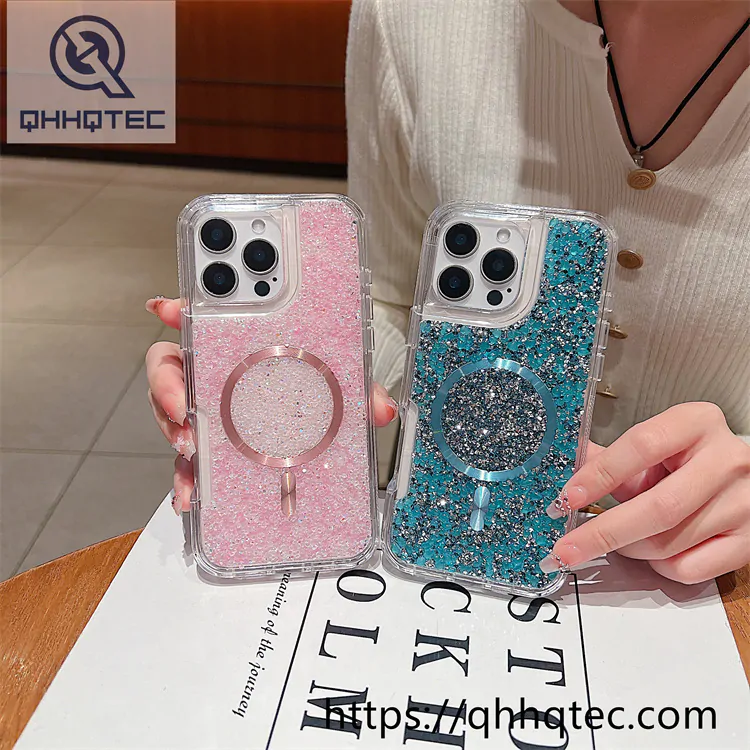 transparent full glitter sequins 2 in 1 case (复制)