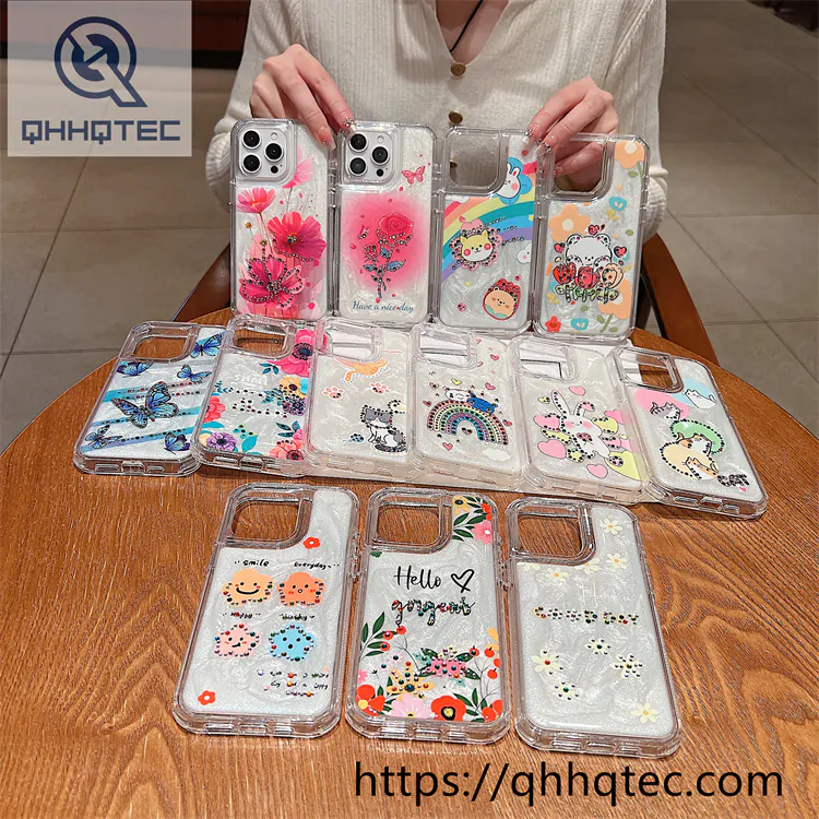 plaid diamonds 2 in 1 glitter case (复制)