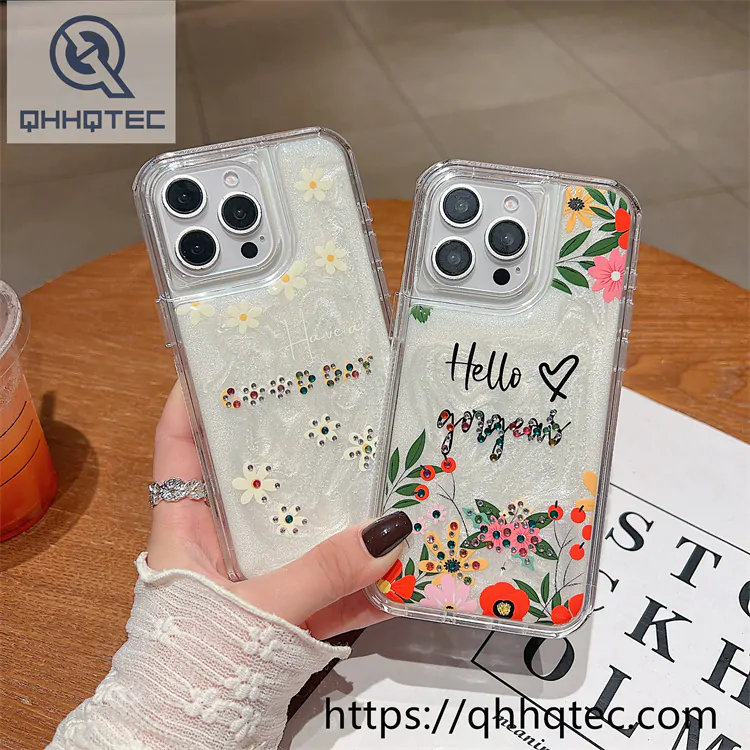 plaid diamonds 2 in 1 glitter case (复制)