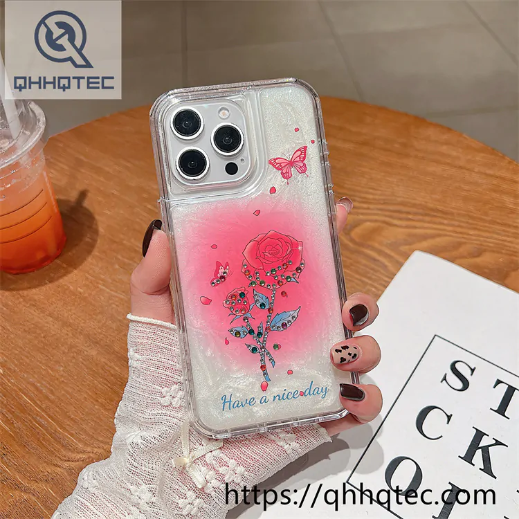 plaid diamonds 2 in 1 glitter case (复制)