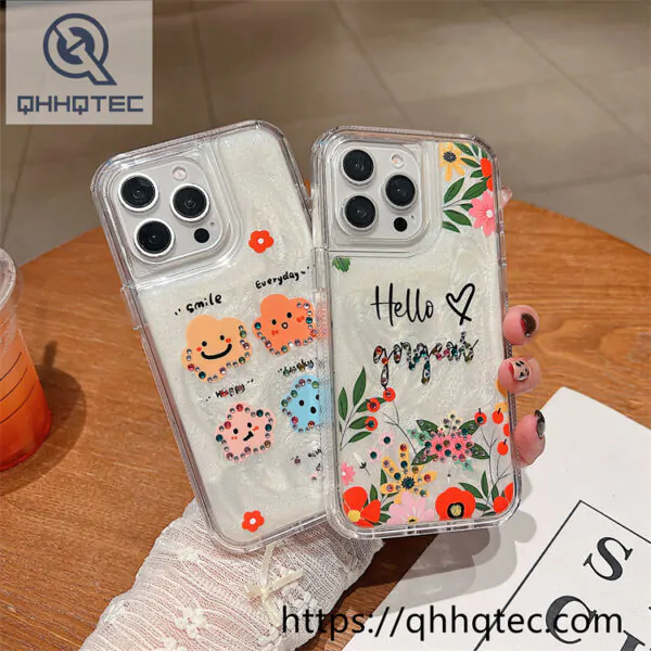 plaid diamonds 2 in 1 glitter case (复制)