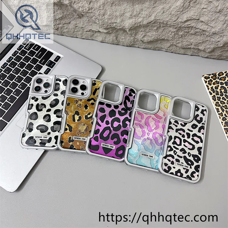 leopard 2 in 1 bright dripping case