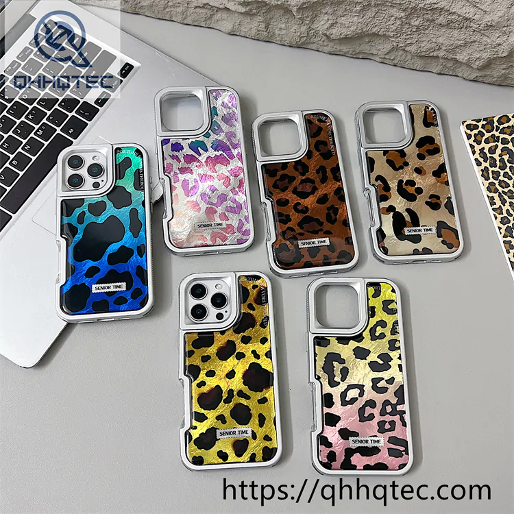 leopard 2 in 1 bright dripping case