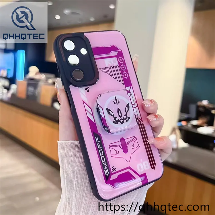 cool anime style phone case with support