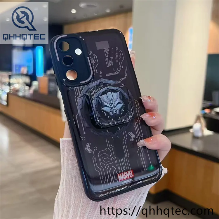 cool anime style phone case with support