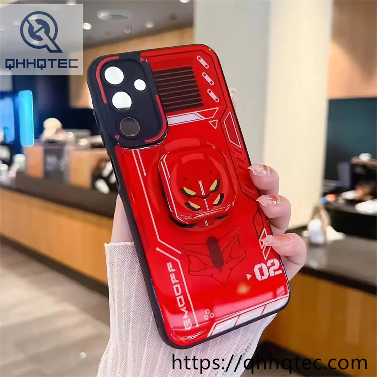 cool anime style phone case with support