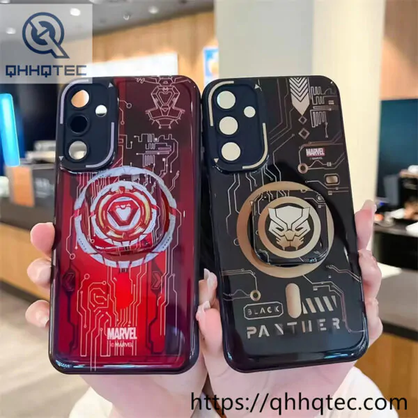 cool anime style phone case with support