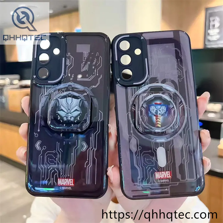 cool anime style phone case with support