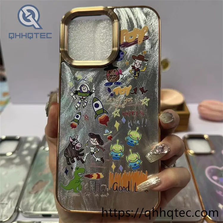 electroplate colorful painting case