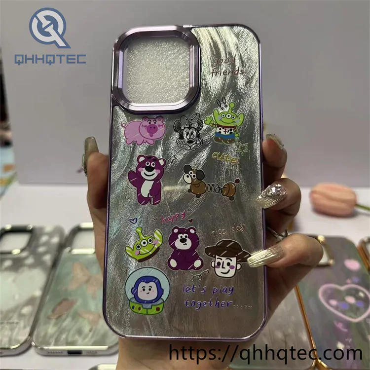 electroplate colorful painting case