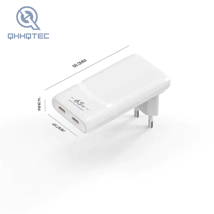 65w c c ultra thin design gan charger