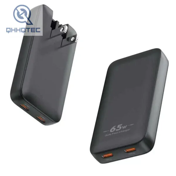 65w c c ultra thin design gan charger