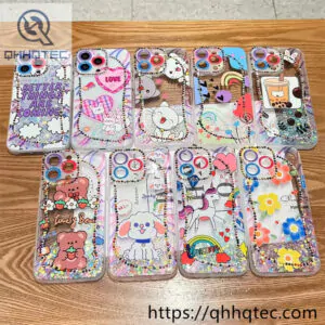 cute painting transparent phone case