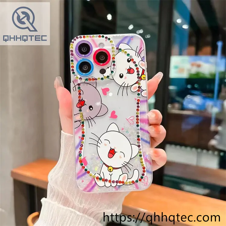 cute painting transparent phone case