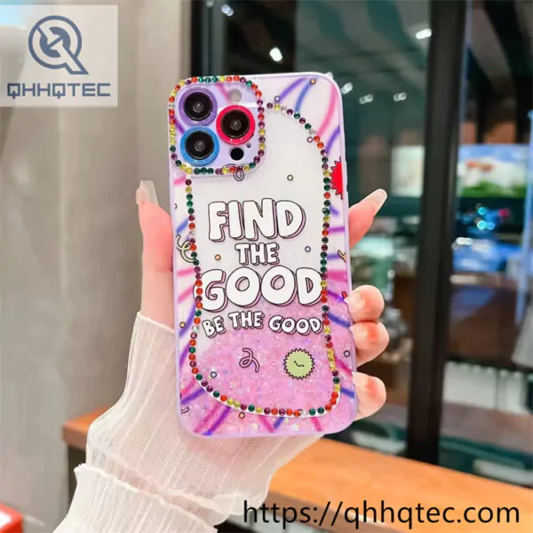cute painting transparent phone case
