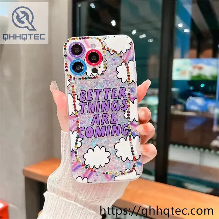 cute painting transparent phone case