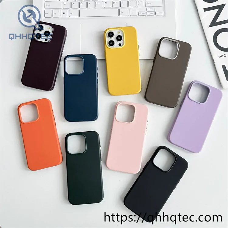 skin texture leather phone cover