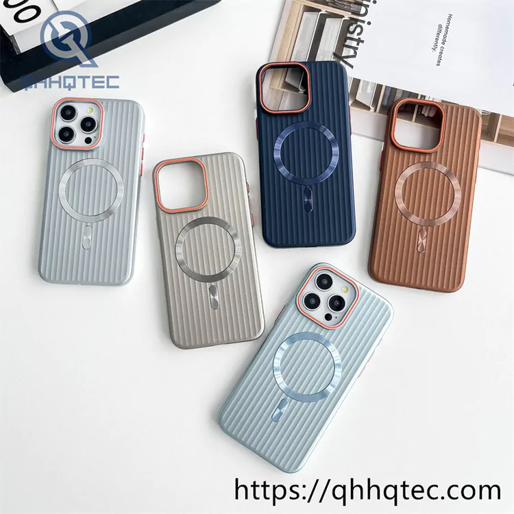 magnetic cd texture new design phone case for iphone 16