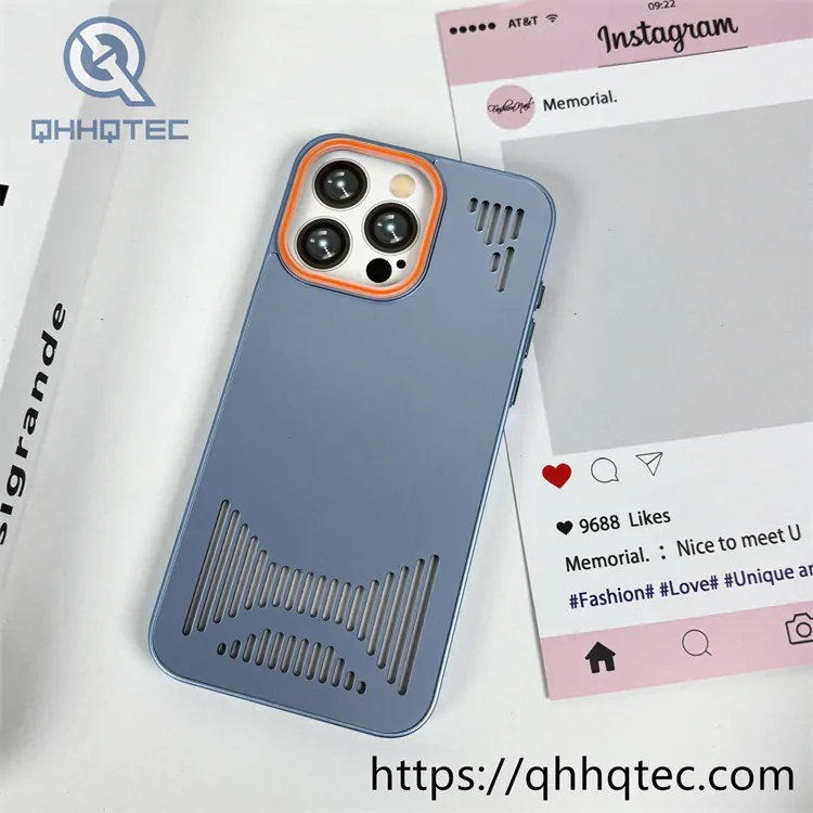 liquid hollow heat dissipation mobile phone case iphone 16 pro max