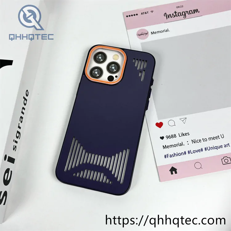 liquid hollow heat dissipation mobile phone case iphone 16 pro max