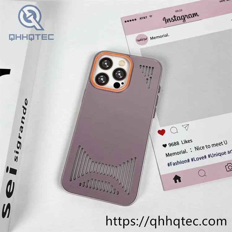 liquid hollow heat dissipation mobile phone case iphone 16 pro max