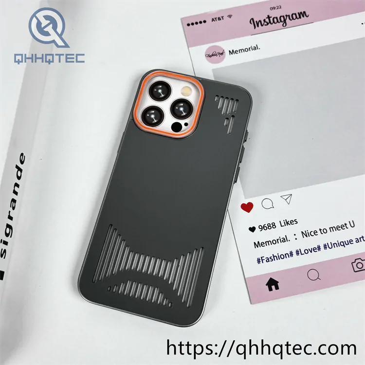 liquid hollow heat dissipation mobile phone case iphone 16 pro max