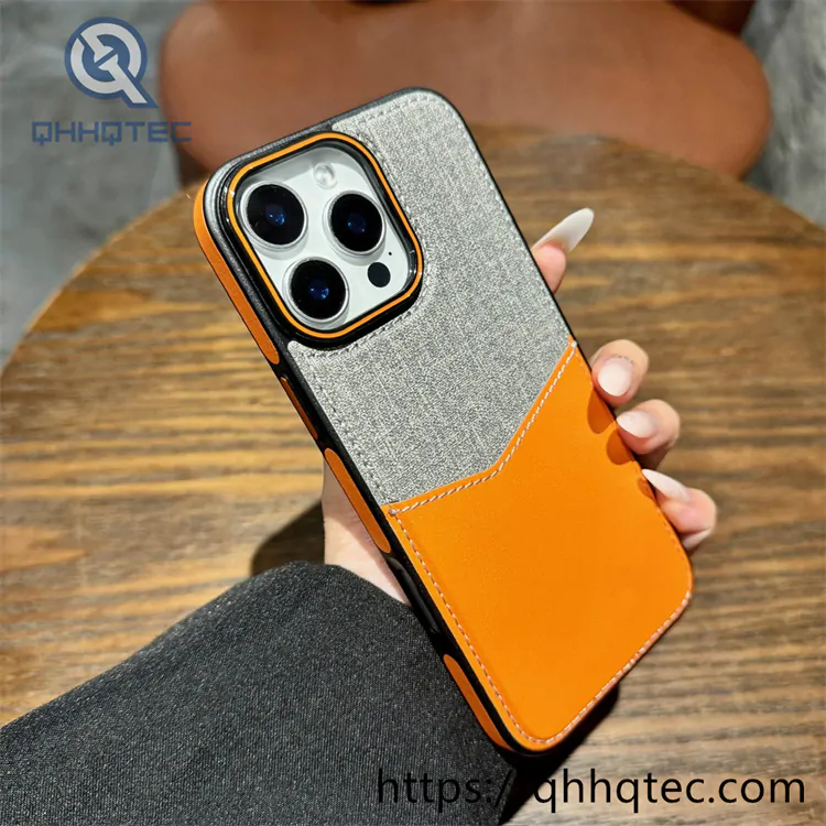 contrast color card holder latest design luxury phone case