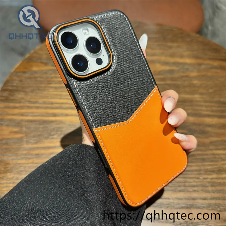 contrast color card holder latest design luxury phone case