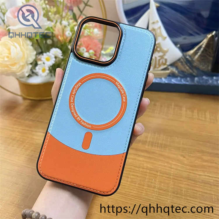 contrast color cool design luxury magnetic phone case