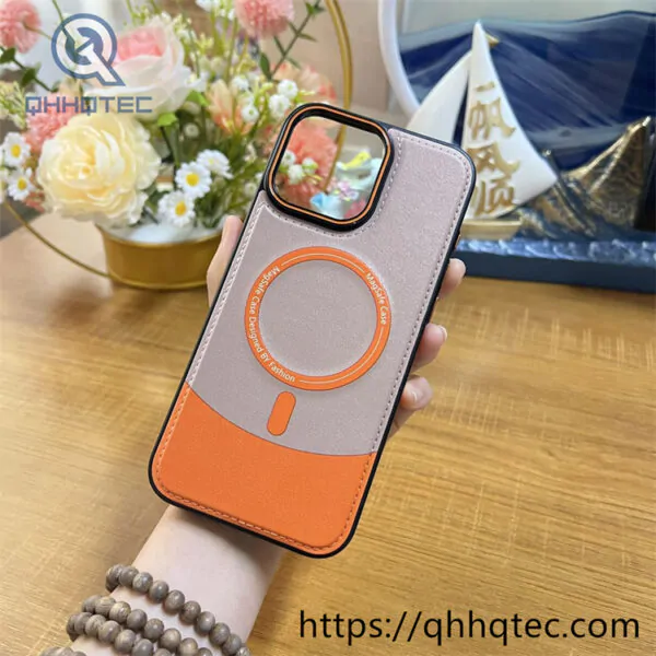 contrast color cool design luxury magnetic phone case