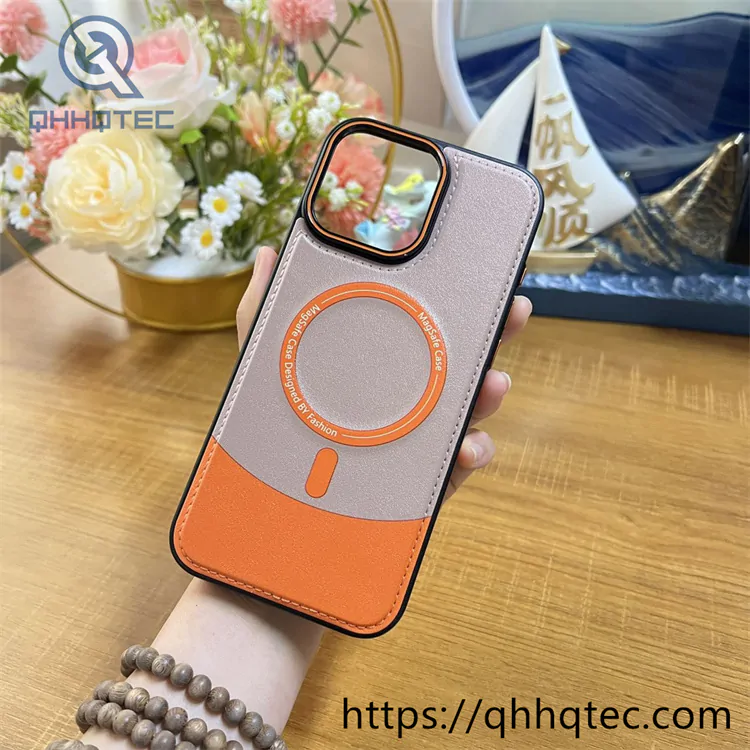 contrast color cool design luxury magnetic phone case