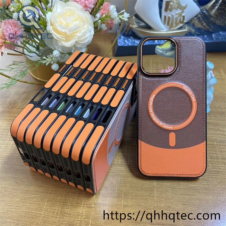 contrast color cool design luxury magnetic phone case